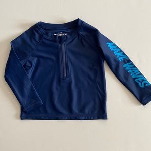 OshKosh B'gosh Make Waves Navy Blue Rashguard size 6 Months